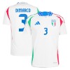 Original Fußballtrikot Italien DiMarco 3 Auswärtstrikot EURO 2024 Für Herren